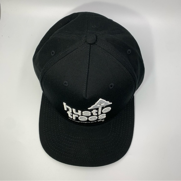 LRG Lifted Research Group Hustle Trees Snapback Hat Black White Embroidered - Picture 6 of 10